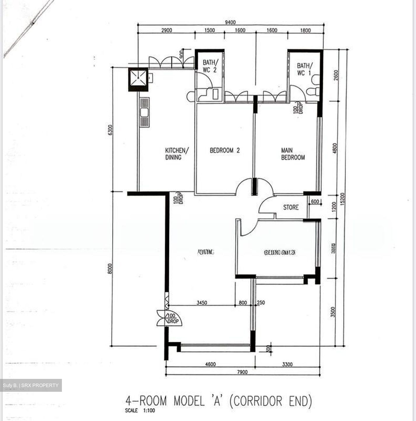 Blk 921 TAMPINES PALMSVILLE (Tampines), HDB 4 Rooms #525383721